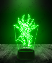 Lampka LED 3D Plexido Gra Diablo IV Potwór