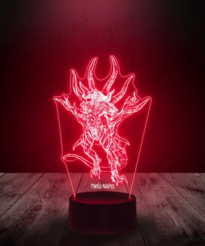 Lampka LED 3D Plexido Gra Diablo IV Potwór