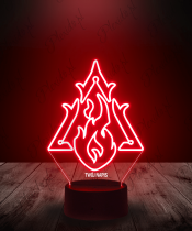 Lampka LED 3D Plexido Gra Diablo IV Znak