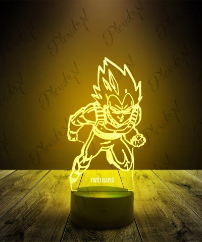 Lampka LED 3D Plexido Dragon Ball Vegeta SSJ