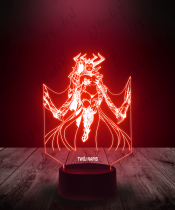Lampka LED 3D Plexido Gra Diablo IV Lilith Zbroja