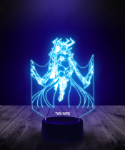 Lampka LED 3D Plexido Gra Diablo IV Lilith Zbroja