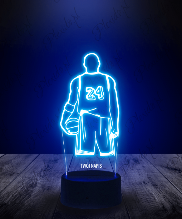 Lampka LED 3D Plexido Kobe Bryant 24 NBA