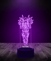 Lampka LED 3D Plexido Gra Diablo IV Inaurius