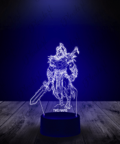 Lampka LED 3D Plexido Gra Diablo IV Barbarzyńca