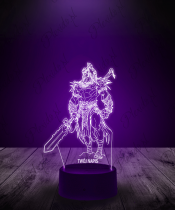 Lampka LED 3D Plexido Gra Diablo IV Barbarzyńca