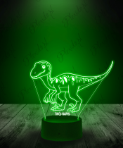 Lampka LED 3D Plexido Dinozaur Młody Velociraptor