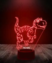 Lampka LED 3D Plexido Dinozaur Tyranozaur Rex