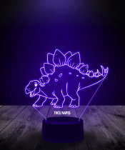 Lampka LED 3D Plexido Stegozaur Dinozaur