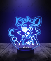 Lampka LED 3D Plexido Gra Fnaf Chibi Foxy - 2