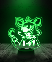 Lampka LED 3D Plexido Gra Fnaf Chibi Foxy - 3