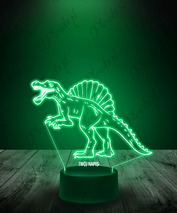 Lampka LED 3D Plexido Spinozaur Dinozaur