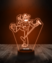 Lampka LED 3D Plexido Gra Fnaf Glamrock Freddy - 3
