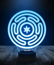 Lampka LED 3D Plexido Mitologia Hekate Symbol - 1