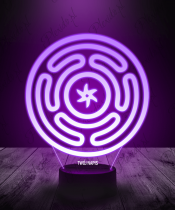 Lampka LED 3D Plexido Mitologia Hekate Symbol - 2