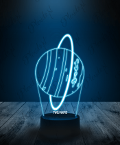 Lampka LED 3D Plexido Planeta Uran Kosmos