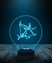 Lampka LED 3D Plexido Znak Zodiaku Strzelec
