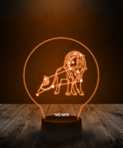Lampka LED 3D Plexido Znak Zodiaku Lew