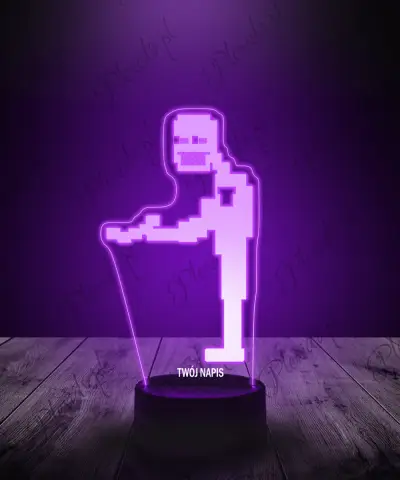 Lampka LED 3D Plexido Gra Fnaf Purple Guy - 1