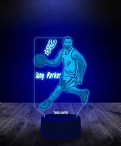 Lampka LED 3D Plexido Koszykarz Tony Parker