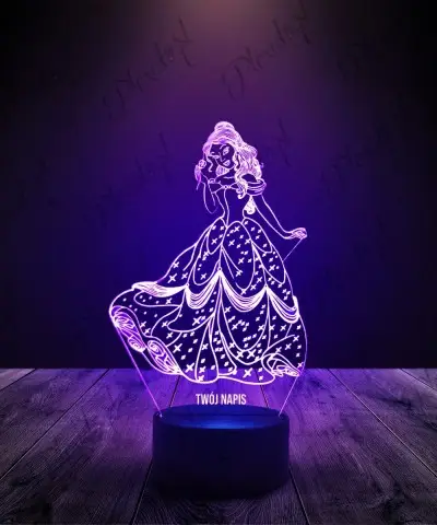 Lampka LED 3D Plexido Bella