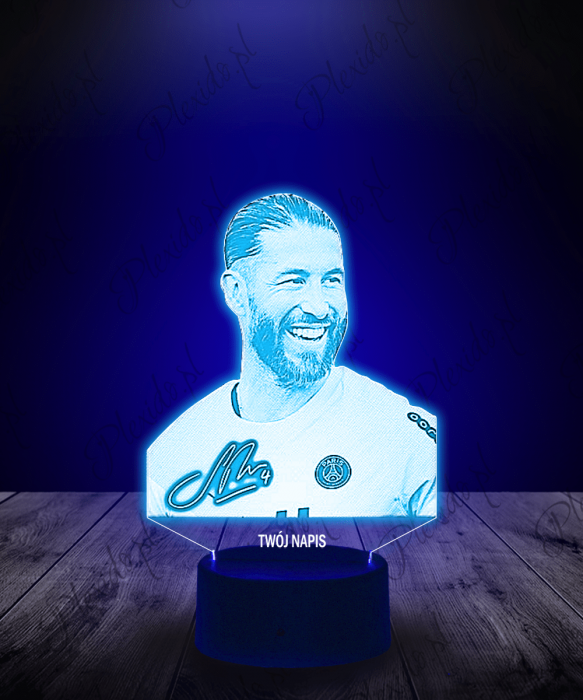 Lampka LED 3D Plexido Sergio Ramos Piłkarz