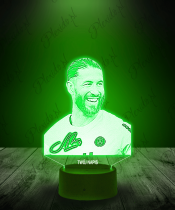 Lampka LED 3D Plexido Sergio Ramos Piłkarz