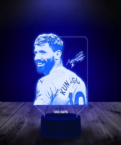 Lampka LED 3D Plexido Sergio Aguero Piłkarz