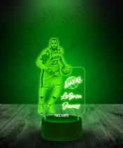 Lampka LED 3D Plexido Koszykarz LeBron James