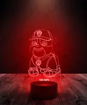 Lampka LED 3D Plexido Psi Patrol Rubble