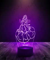 Lampka LED 3D Plexido Księżniczka Bella
