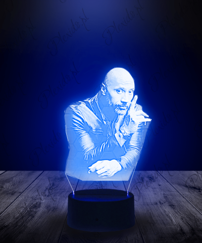 Lampka LED 3D Plexido Aktor The Rock