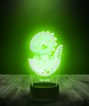 Lampka LED 3D Plexido Dinozaur w Jajku - 2