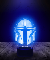 Lampka LED 3D Plexido Mandalorian Maska