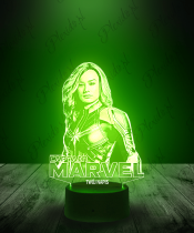 Lampka LED 3D Plexido Film Captain Marvel - 3