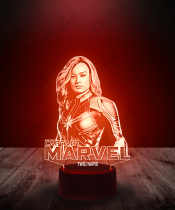 Lampka LED 3D Plexido Film Captain Marvel