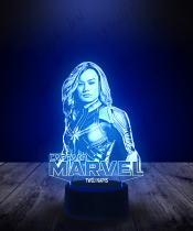 Lampka LED 3D Plexido Film Captain Marvel - 2