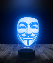 Lampka LED 3D Plexido Anonymous - 2