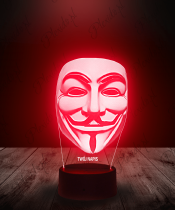 Lampka LED 3D Plexido Anonymous