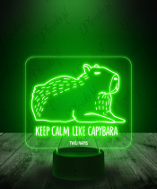 Lampka LED 3D Plexido Kapibara Keep Calm - 2