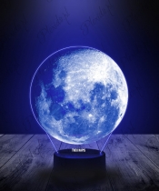Lampka LED 3D Plexido Księżyc Pełnia