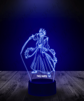 Lampka LED 3D Plexido Amazing Zaraki Kenpachi Bleach - 3