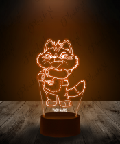 Lampka LED 3D Plexido Bajka 44 Koty Boss