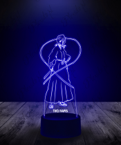 Lampka LED 3D Plexido Awesome Rukia Kuchiki Bleach