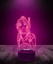 Lampka LED 3D Plexido Gra Valorant Jett - 1