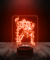 Lampka LED 3D Plexido Gra Mortal Kombat Scorpion