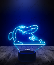 Lampka LED 3D Plexido Bajka Zig i Sharko Rekin