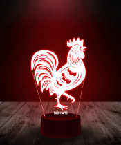 Lampka LED 3D Plexido Kogucik Folklor