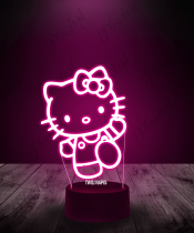 Lampka LED 3D Plexido Hello Kitty Kotek