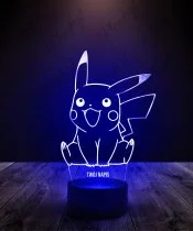 Lampka LED 3D Plexido Pokemon Pikachu Uśmiech